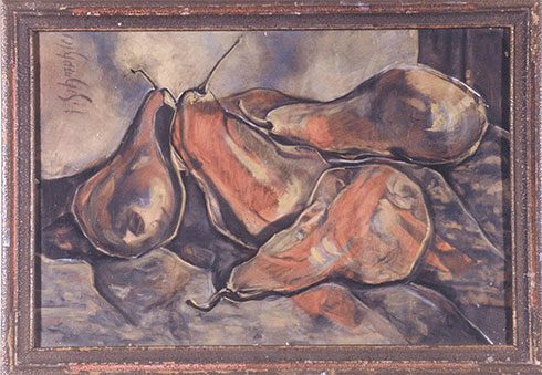 Toni Lyons Phillips | abstract pear painting